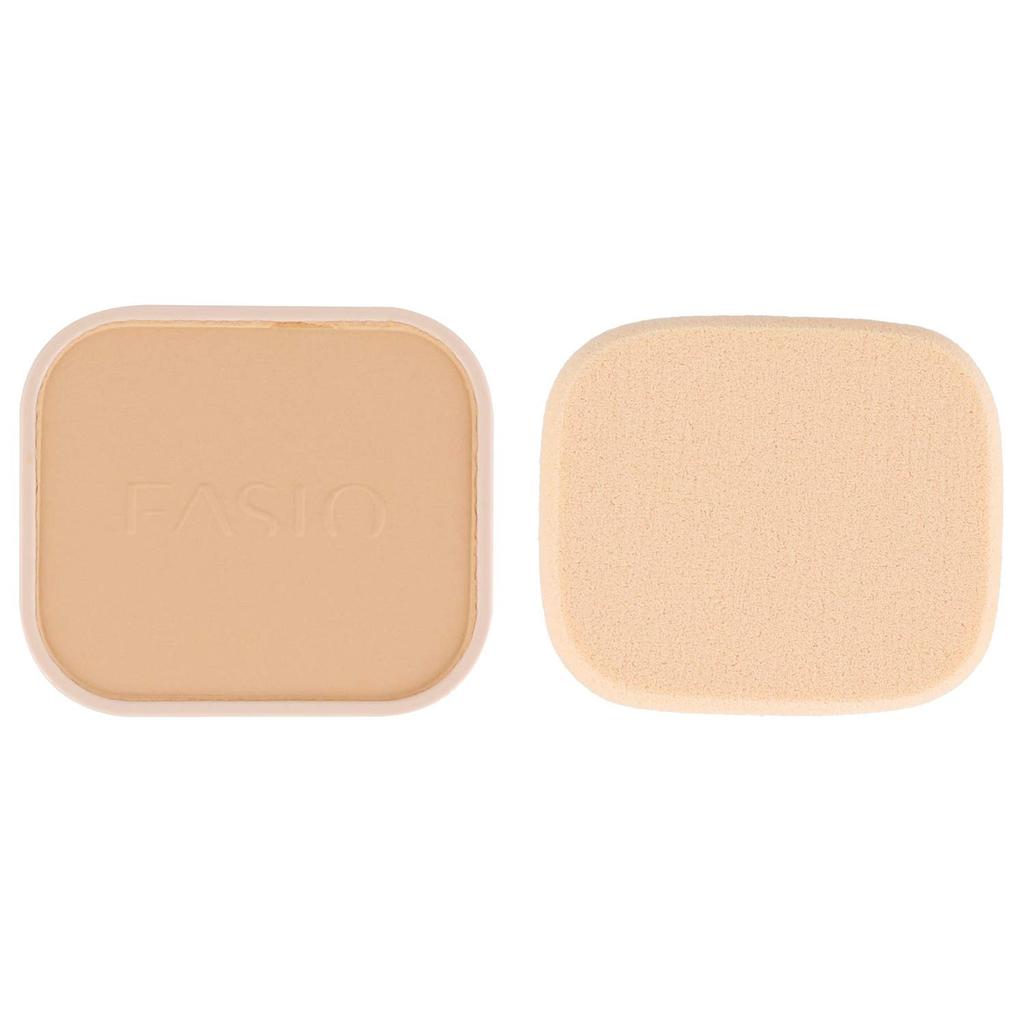 FASIO Powerful Stay Moist Foundation Slightly Natural Skin 10g 405, Lighter, Tone, Refill,