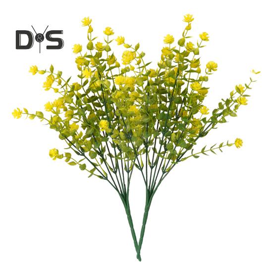 2 Piezas Flores Artificiales de Exterior Realistas Resistentes a los Rayos UV Plantas Falsas Flores Falsas con Tallos Flexibles para Colgar en Macetero Porche Hogar Decoración de Boda