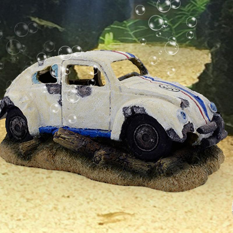 Resin Home Aquarium Retro Ornament Oxygen Pump Air Bubbler Stone for Aquarium Fish Tank Decorations White