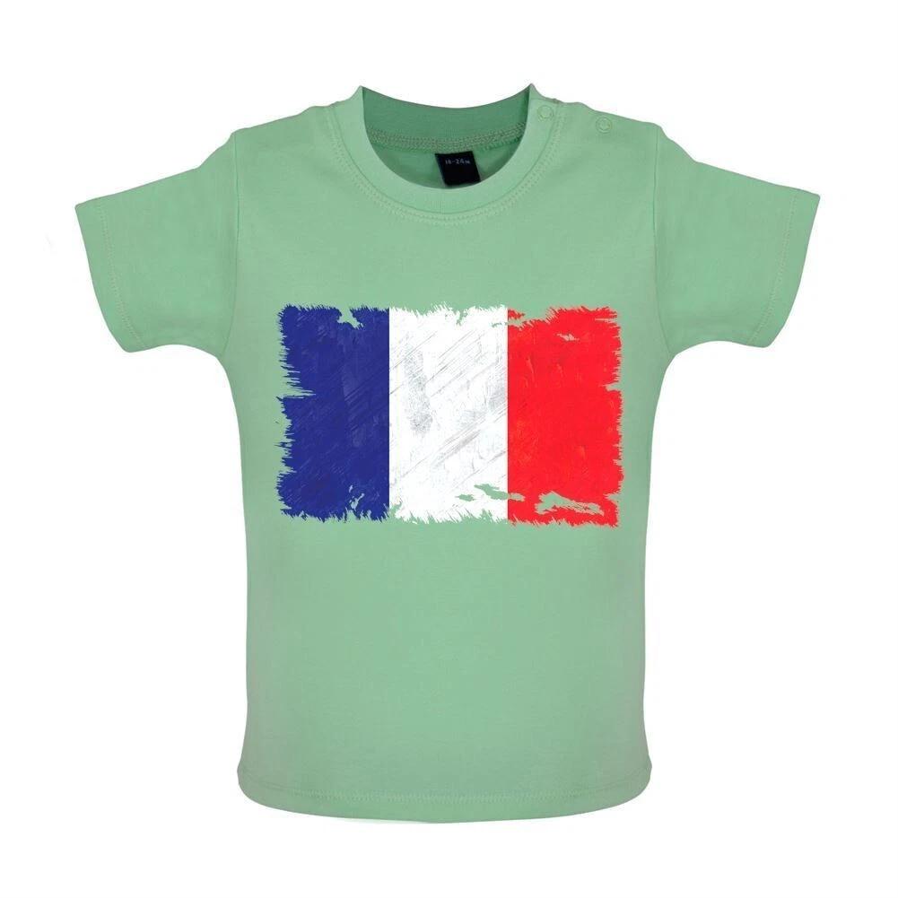 France Grunge Flag Style - Kids T-Shirt / Bodysuit - French Country Love 100