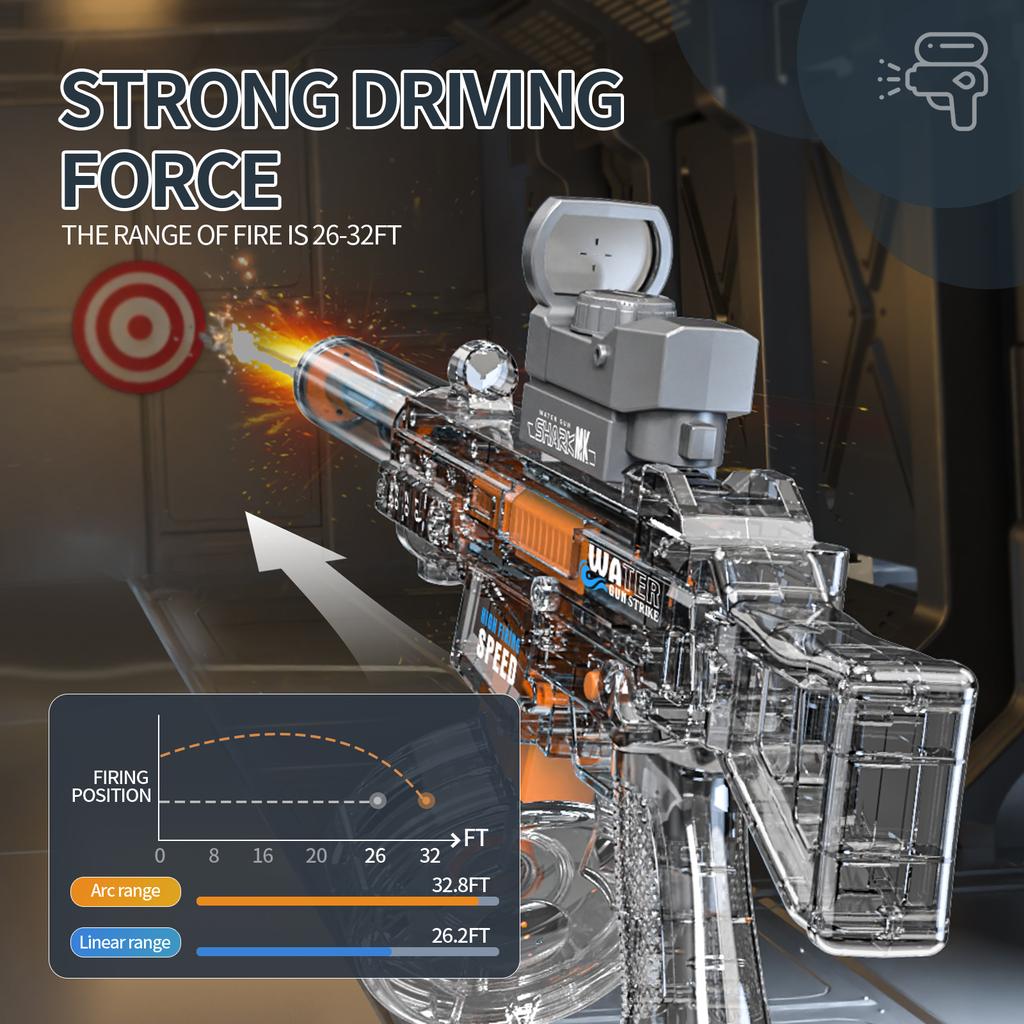 Non-Toxic Electric Water Gun Toy Powerful Automatic High Pressure Burst Play Adult/Children Summer Outdoor Swimming Pool Children Gift