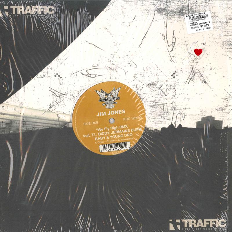 12inch Record JIM JONES - We Fly High / Ballin On Xmas DIPLOMATS 2007 US Rap & Hip-Hop/R&B Used