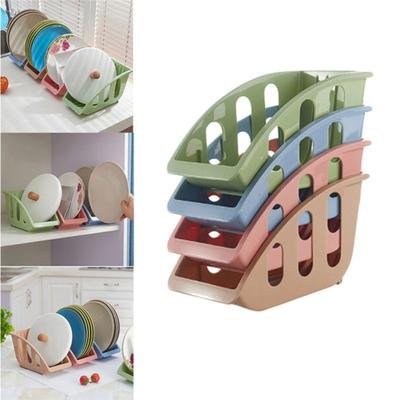 Card Slot Bowl Dish Storage Basket Rack Drain Holder Shelf Home Kitchen Tools