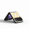 PUI PUI MOLCAR Cute Case for Samsung Galaxy Z Flip4 Flip3 5G PC Hard Cell Phone Shell Z Flip 4 3 Black Coque Zflip4 Zflip3 Cover