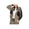 Puma X Co Warm Breathable Fashion Leopard Print Long Sleeve Hooded Jacket Women jackets Black Gray 596854-02
