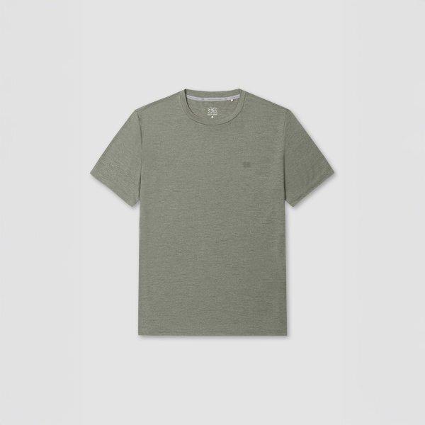 Kolon SporTS Men S Hiking ShorT Sleeve Round T ShirT jwTcm25301kha Khaki/95