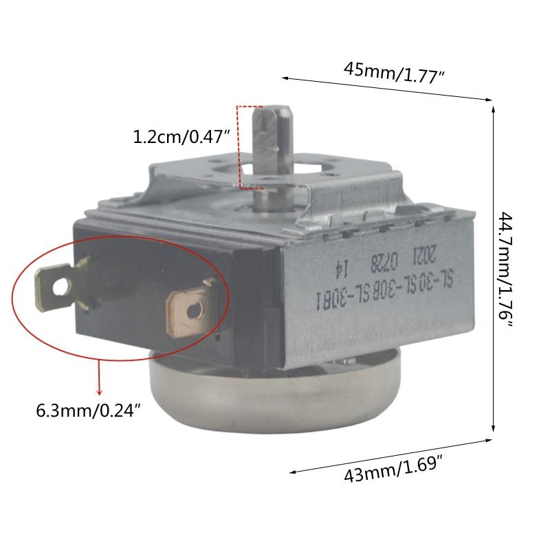 SL-30 Friggitrice ad Aria Interruttore Timer Ritardato Interruttore Timer Per Forno a Microonde Elettronico Fornello 1-30 Minuti Altezza Albero 1,2 cm