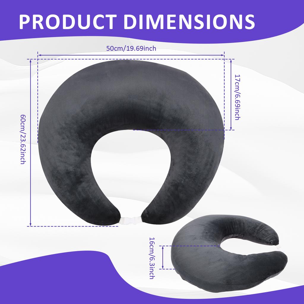 Gaming Reading Pillow U Shape Arm Support Pillow Adult Crocheting Pillow Portable Desk Soft Skin-Friendly For Watching TV Travel