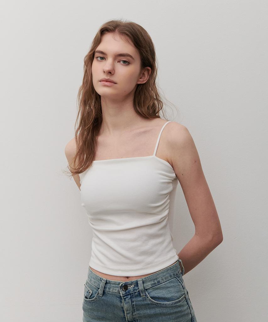 Kamino Shirred Cap Sleeveless (White)
