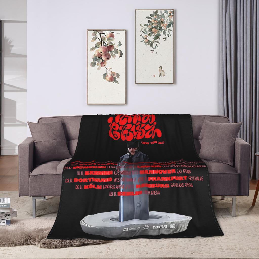 Super teplá deka pro kluky a holky, dekorativní, Nina Chuba, hudební zpěvačka, přehozová deka, flanelové přehoz na postel, pro venkovní použití, na ulici, kryt na pohovku, postel