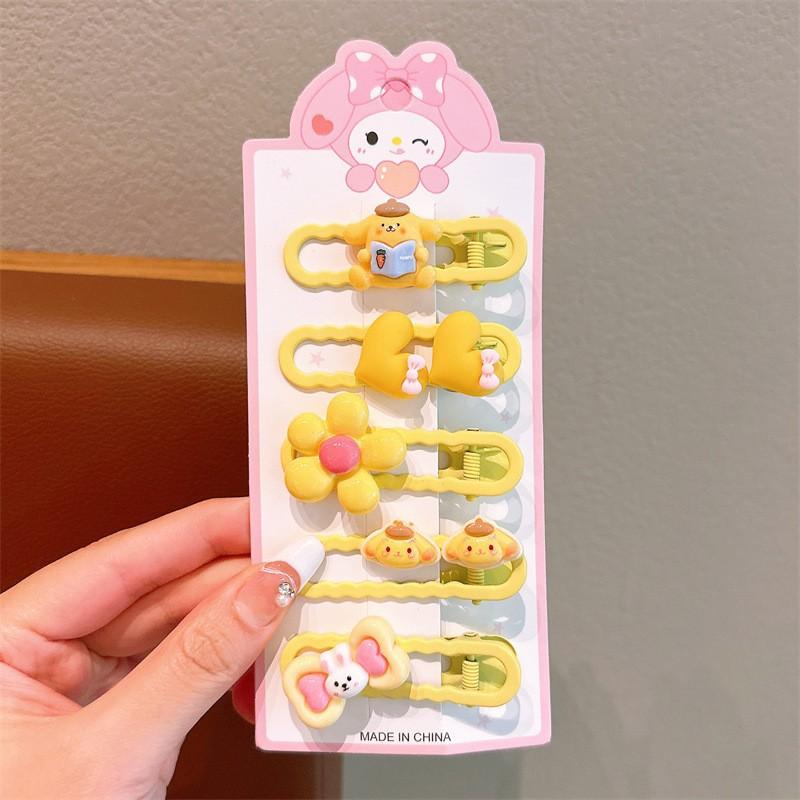Children'S Hairpin Bag Cloth, Duck Bill Clip Cloth, Bow Root, Princess Hairpin, Cute Little Flower Girl Hair Accessories