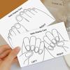 10 Sheets/Lot Nails Display Card Hand Feet False Nail Tips Packing Card Nail Art Storing Cardboard Manicure Showing Cards