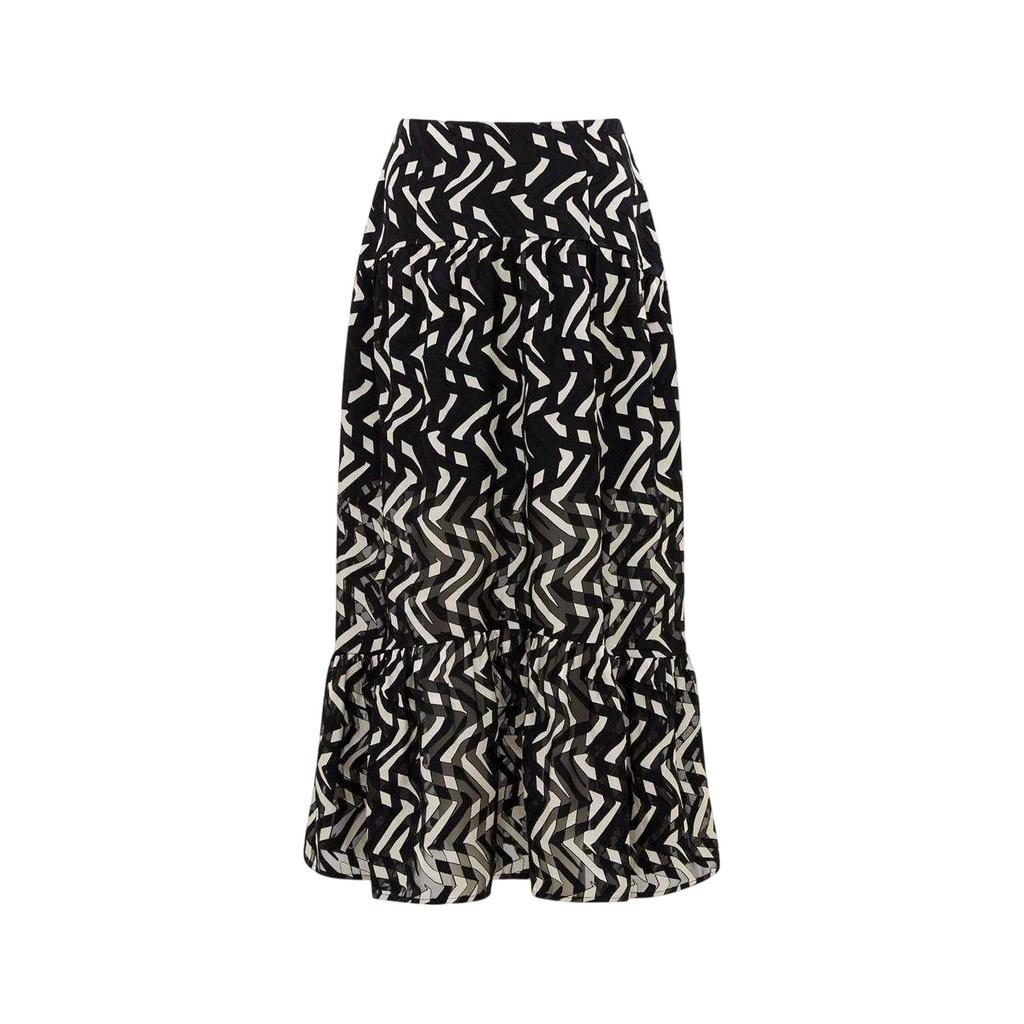 French Connection Womens/Ladies Diandra Geometric Pattern Maxi Skirt