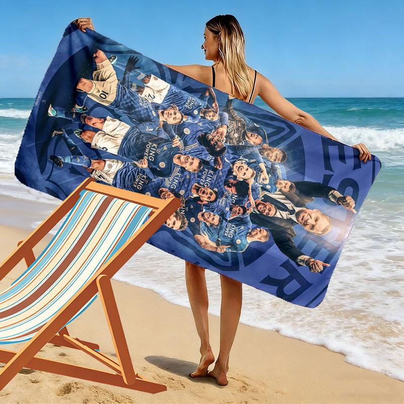 MCFC poster Print Beach Towel, Large Soft Quick Dry Towel for Beach Camping Swimming