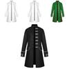 Medieval Men Renaissance Steampunk Jacket Gothic Retro Uniform Coat Windbreaker