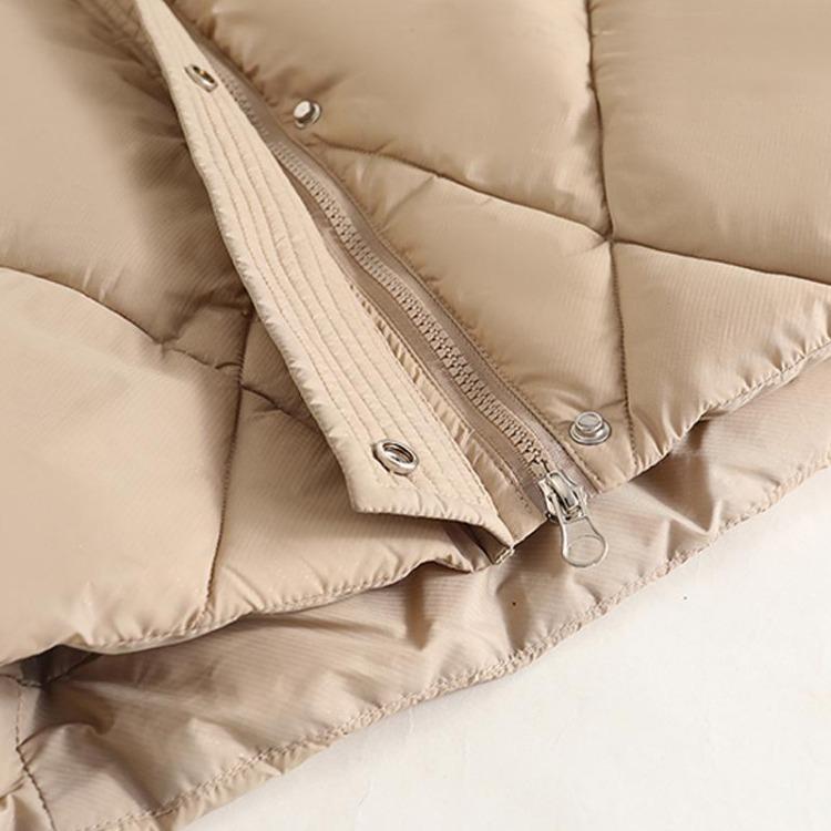 Elegant Women Winter Parka With Faux Fur Collar Belted Loose Fit Thick Warm Plus Size Long Overcoats