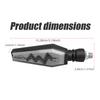 1 Pair Heartbeat Design Motorcycle Turn Signal Front Rear Blinker Dual Color for Driving Turning Universal Motorcycle Indicator