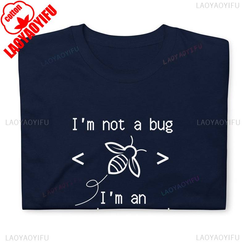 Software Engineer Shirt Computer Coder Funny Tshirt A Gift for Programmers New Relaxing Shortsleeved Cotton Breathable Top