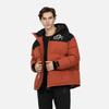Evisu Color Block Oversized Hooded Loose Fit Zipper Down Jacket Men Outerwear 2EAGNM3NJ5200OSPL