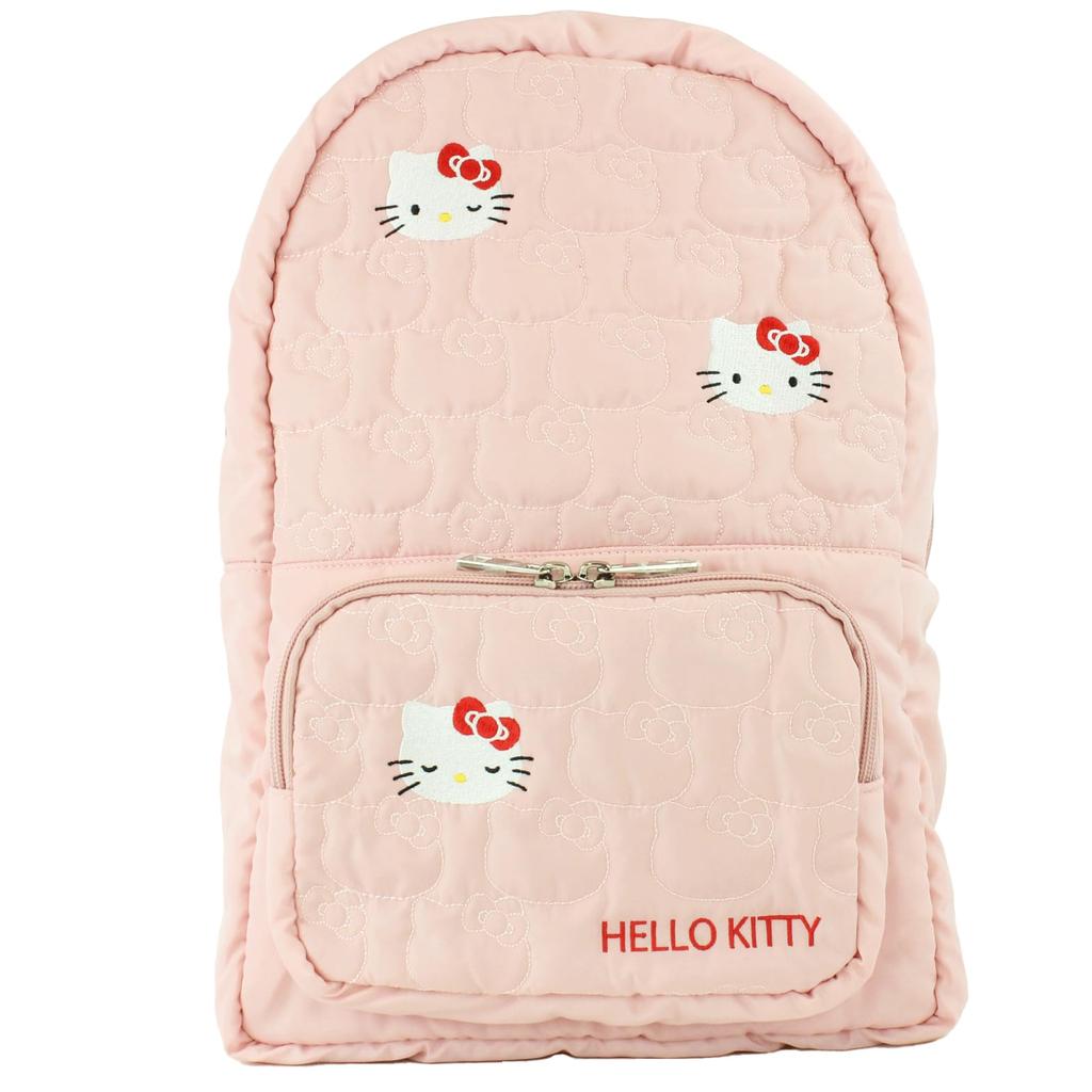 Hello Kitty Pink Quilted Embroidery Combo Backpack &