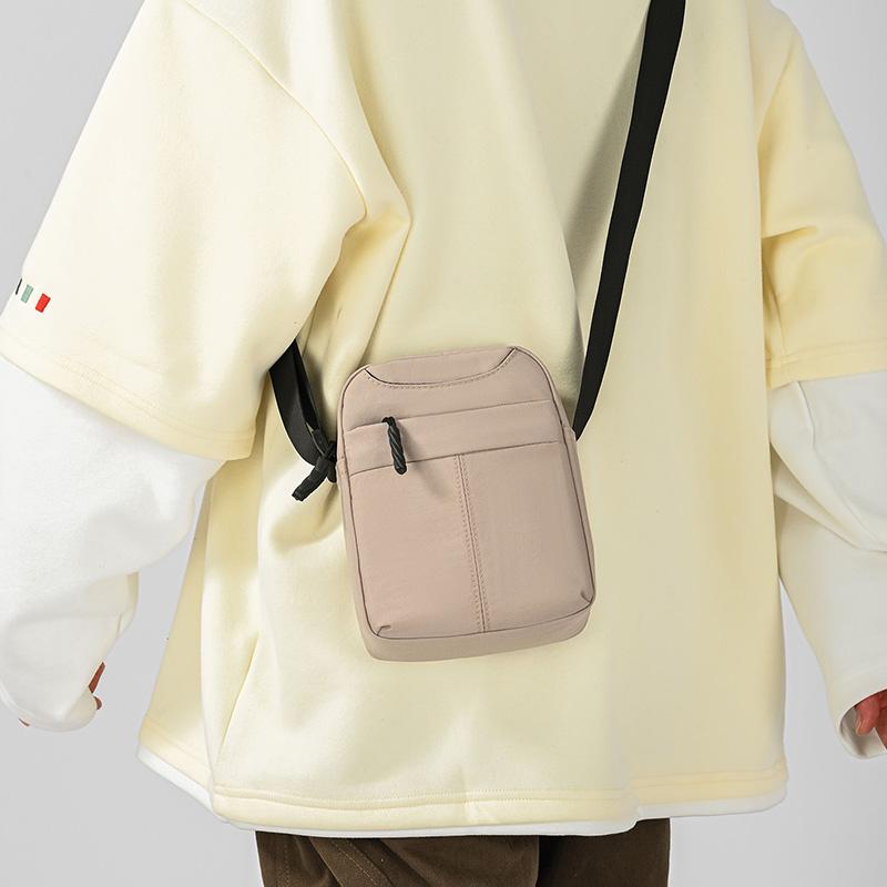 Nylon Crossbody Bag Multi-Pocket Design Men's Casual Daily Outdoor Messenger Bag