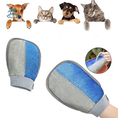 Tragbarer Tierhaarentfernungshandschuh Haarentfernung Wiederverwendbare Tierpflegehandschuhe Waschbar Statisches Hundehaarentfernungswerkzeug