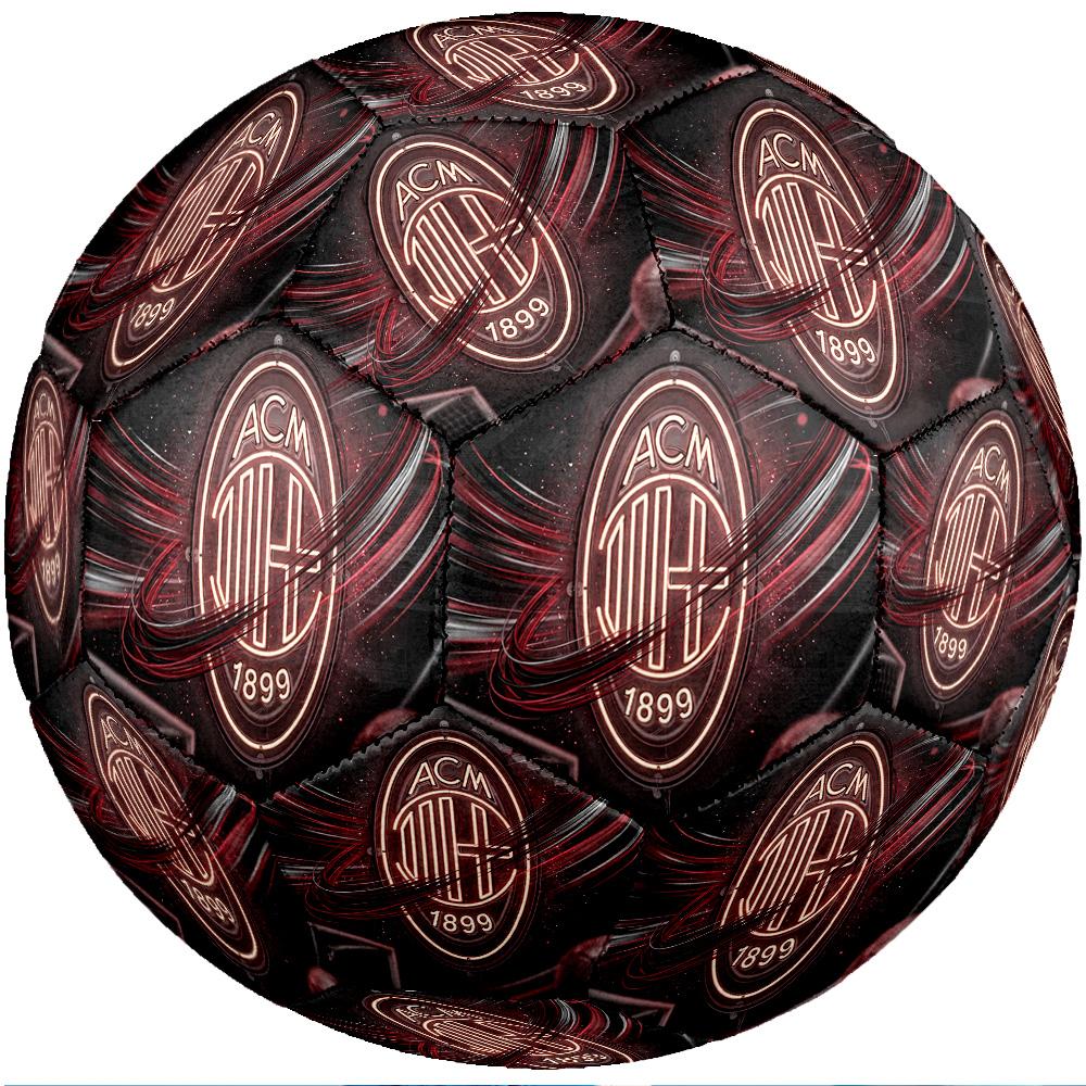 AC Milan Theme Soccer Ball Size 5 Soccer Ball Soft Touch Professional Training Football for Outdoor Sports