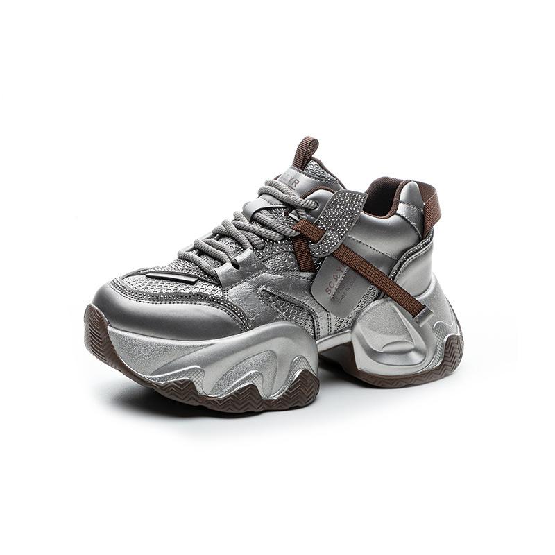 Popular Dad Shoes Spring and Summer New Muffin Thick Sole Inner Height Increase Small Sports and Leisure Women's Shoes