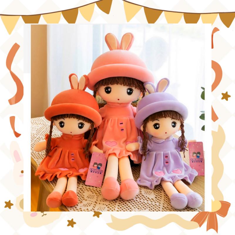 New Cute Kawaii Girl Plush Toy Exquisite Plush Home Decoration Filling Pp Cotton Doll Girl Birthday or Christmas Gift