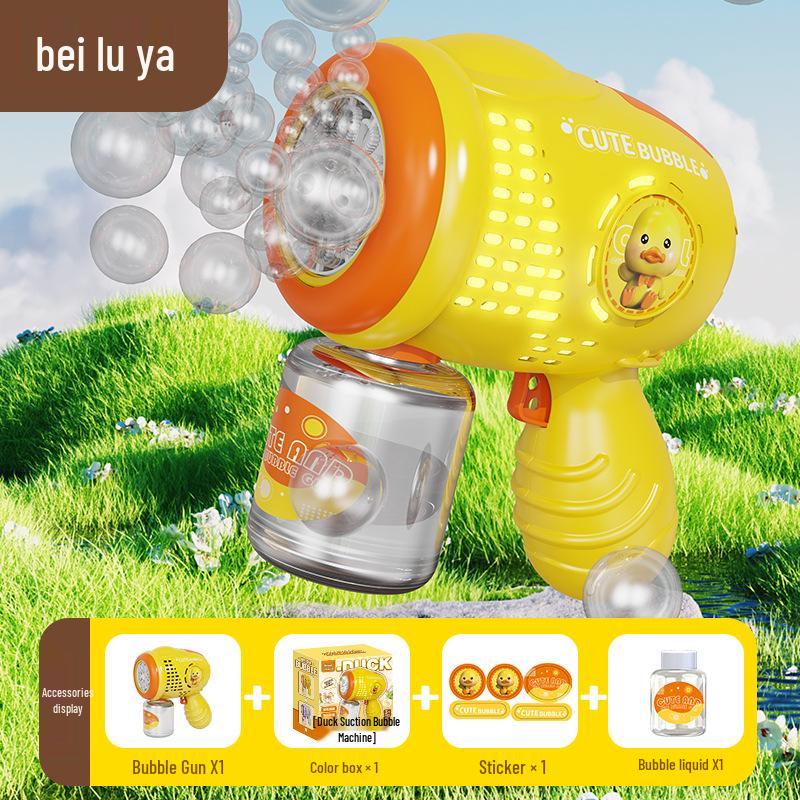 Gatling Bubble Gun: Automatic Electric Handheld Bubble Maker for Kids