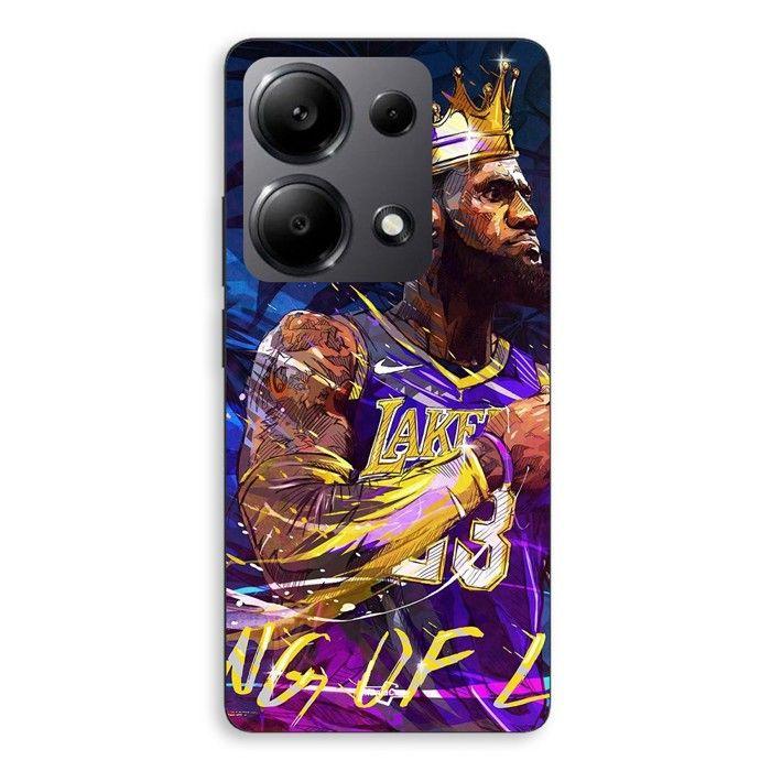 Coque de téléphone - MANIACASE - Xiaomi Redmi Note 13 Pro 4G - Silicone - Souple - Lebron James Ling Lakers