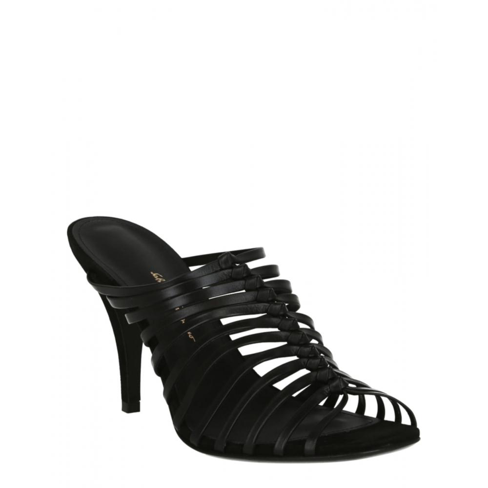 Salvatore Ferragamo Jessa Heel Sandals Black