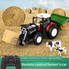 RC Farm Car Tractors Trailer 2.4G Rádio Controlado Carros Simulador de Fazenda Caminhão Miniatura Fazendeiro Animal Modelo Brinquedos Crianças Menino