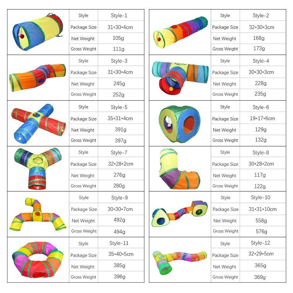 Breathable Cat Tunnel Tube Polyester+Steel Wire Pet Fun Play Toy Portable Cat Nest  Cat
