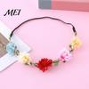Artificial Flower Headband for Travel Headband, Crown, Headpiece, Boho Floral Wreath Gentle Style Hairband Dresses Wedding Birthday Festival