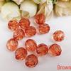 Transparente Acrylperlen 12MM für DIY-Vorhangschmuck - Farbiges Eckperlenmaterial aus Kunstkristall