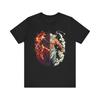 Dualism Fiery and Icy Warrior Graphic T-shirt