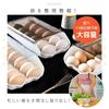 Archnote Egg Crates, Refrigerator Storage, Egg Holder, Storage Case, 14-Piece Set (Black and Clear)