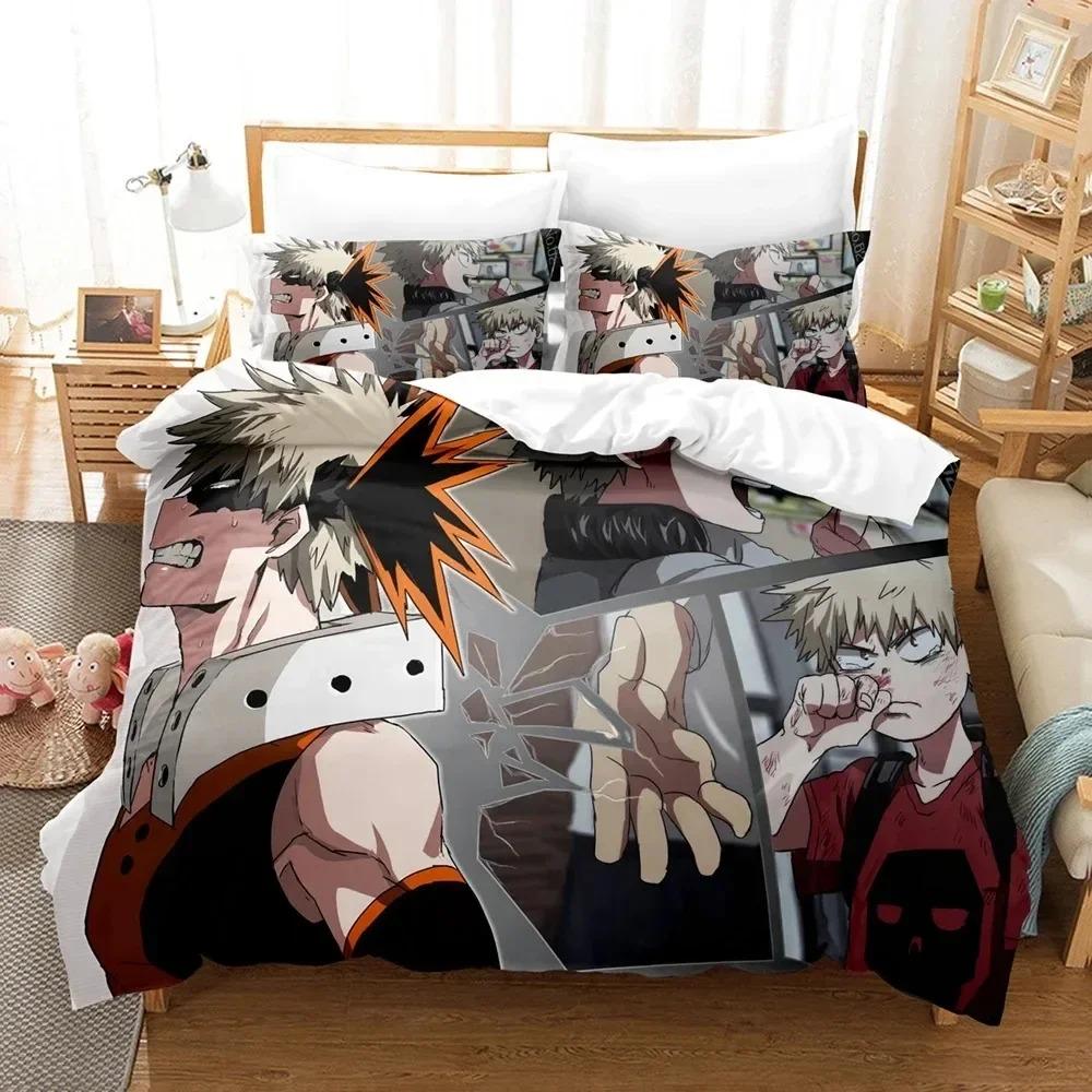 Comforter My Hero Academia Japan Anime Bedding Set Bedroom Soft Modern S Comefortable Kids And