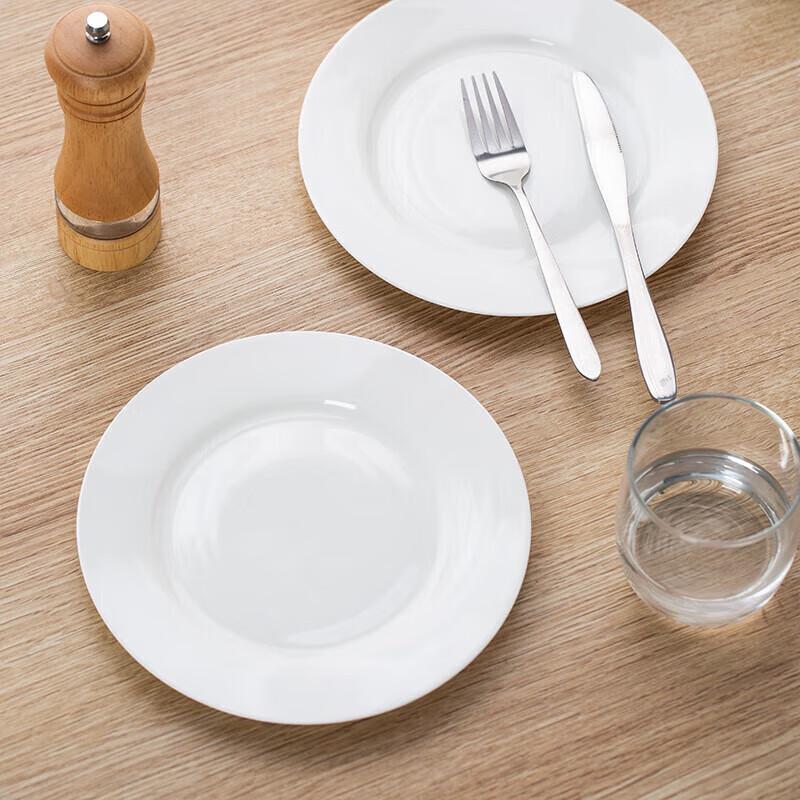 Pure White Ceramic Dinner Plates