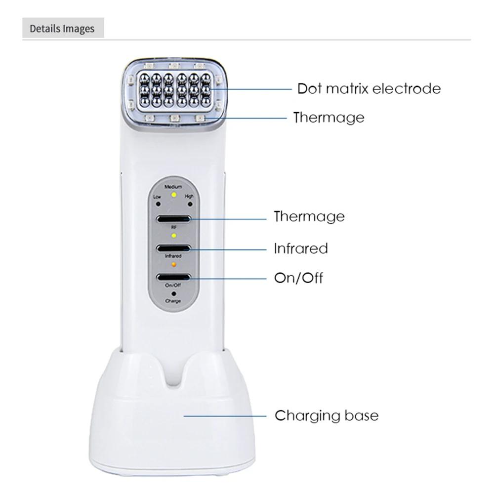 Masaż Odmładzający Twarz Maszyna do Ujędrniania i Liftingu Skóry Redukująca Zmarszczki Wybielająca Cienie pod Oczami