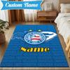 Custom Name Esporte Clube Bahia Crest Rug Game Carpet, Floor Mat for Bedroom Living Room Entryway Rug, Home Decor Idea Gift for Christmas birthday