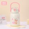 111 stainless steel children's thermos cup large capacity girl high value student straw cup cartoon carrying pot water cup