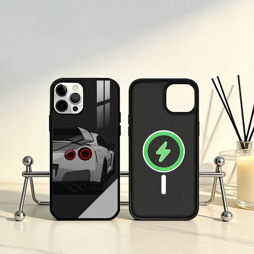 Car JDM R35 Phone Case For iPhone17,16,15,14,13,12,11 Plus,Pro Max Magnetic For Magsafe Wireless Charging iPhone14PROMAX