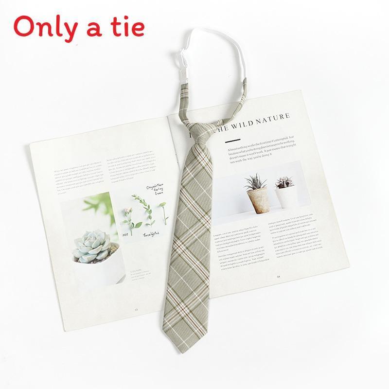 Checkered Retro Brown Striped Tie And Bow For Casual School Outfits Gifts And
