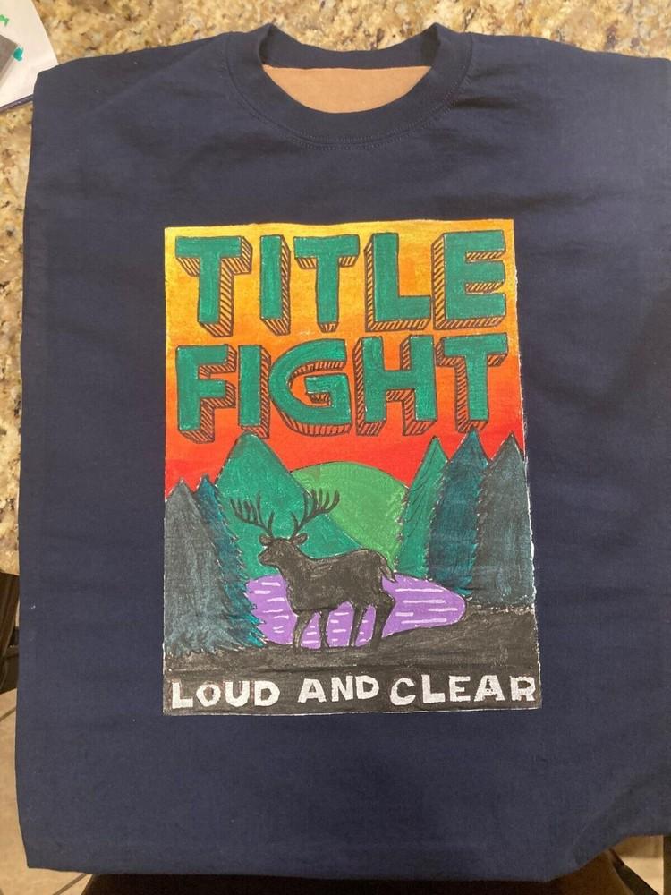 

Футболка Title Fight loud And Clear, коротка, бавовняна, чорна, чоловіча S-5XL, унісекс S