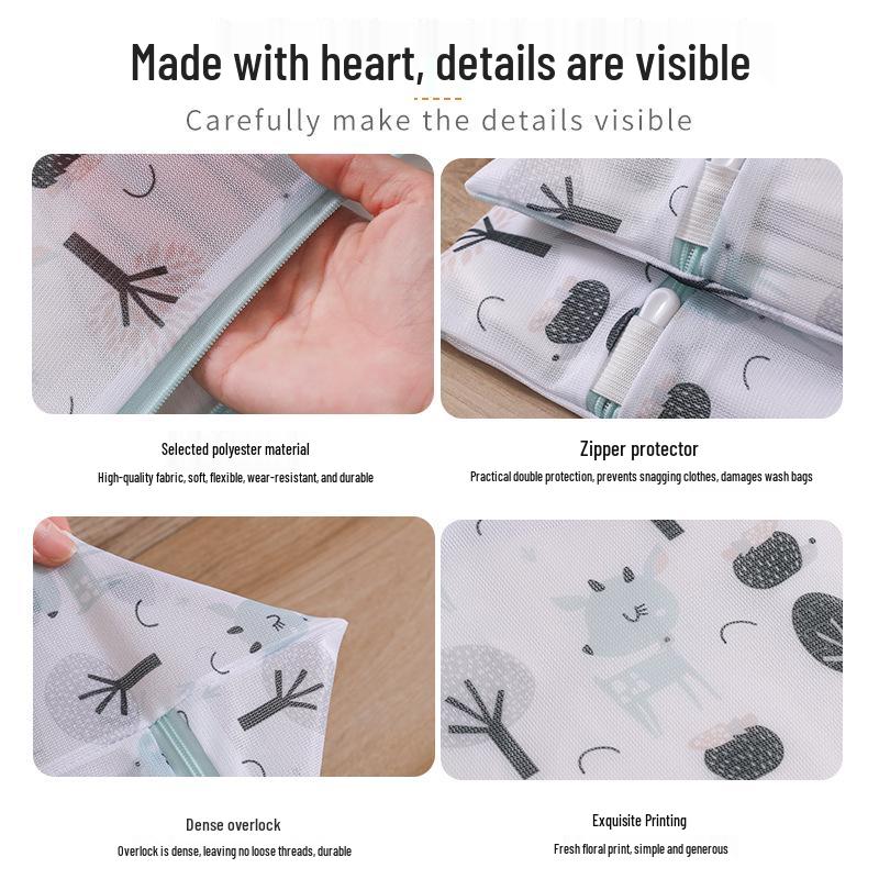 Fine Mesh Laundry Bag for Underwear & Sweaters - Bra Protection Wash Bag