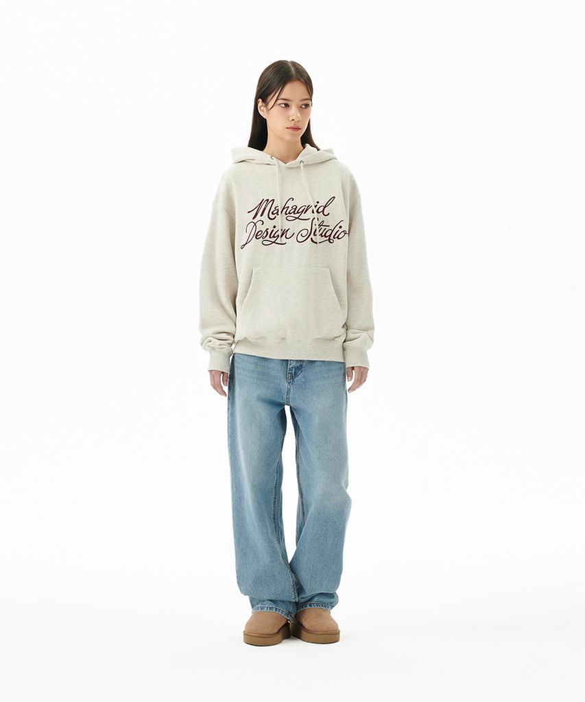 Letter Ink Logo Hoodie Oatmeal(Mg2Ffmm416A)