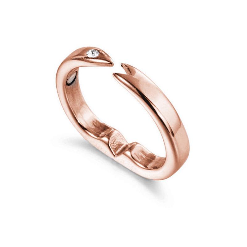 Spot Personalisierter Herren Rosegold Elektroplattierter Magnetischer Gesundheitsring