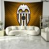 Valencia CF Logo Wall Tapestry Aesthetic Wall Hanging Printed Fabric Blanket Decorative Tapestries for Bedroom Living Room Home Decor
